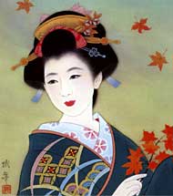 Geisha Gem�lde