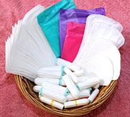 Viele Produkte sorgen daf�r, dass Frauen sich w�hrend der Menstruation sicher f�hlen.